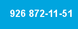 926 872-11-51